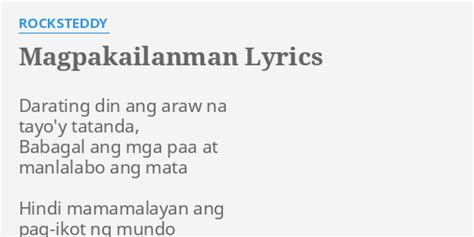 magpakailanman lyrics|Magpakailanman .
